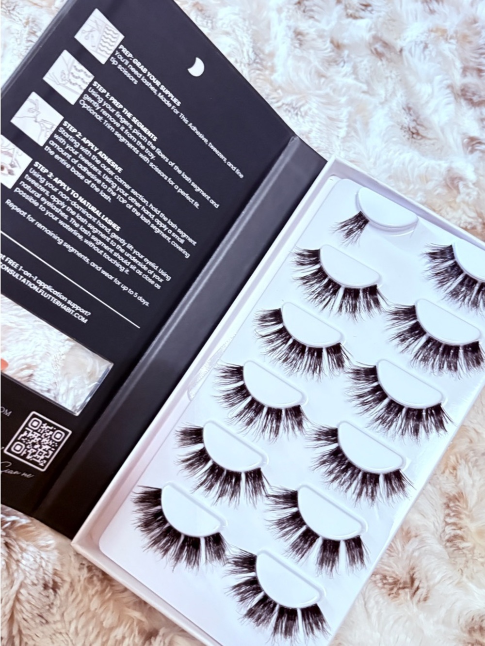 Flutterhabit Weightless Collection No.5 Faux Mink Lashes - Black - Picture 2 of 2